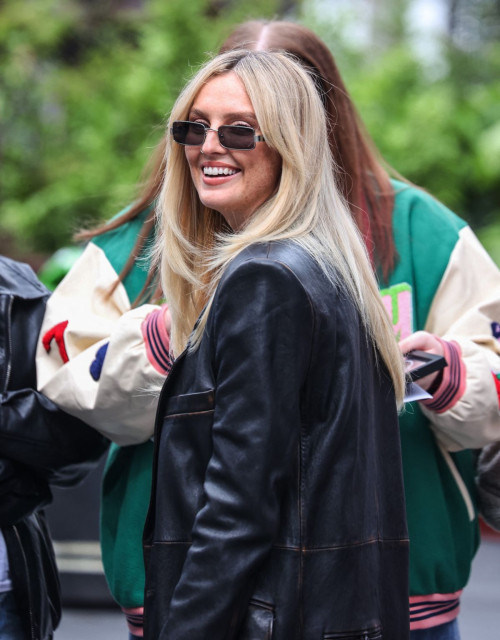 Perrie Edwards Departs Global Radio Studios in London 5