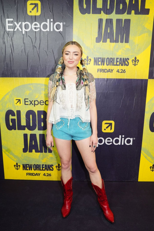 Peyton List at Expedia’s Global Jam at New Orleans Jazz Fest 2