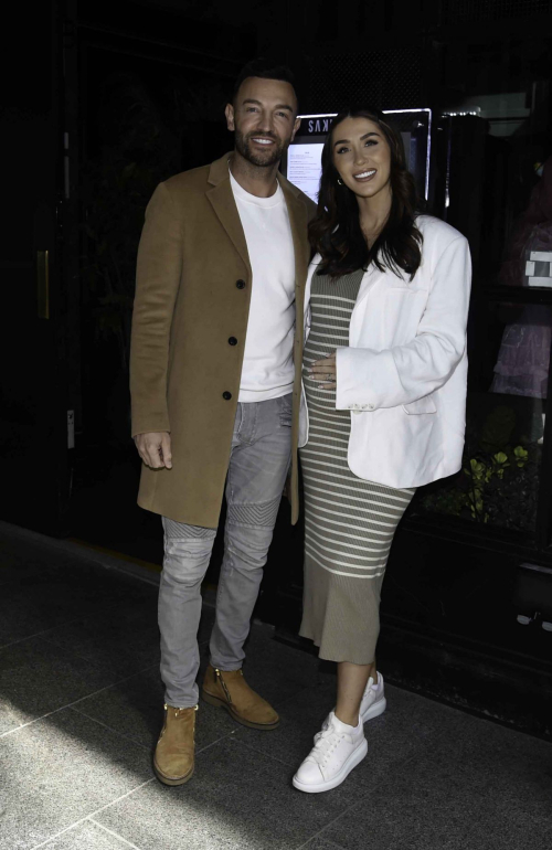 Pregnant Darby Ward Arrives at Mr Whippys Candy Party at Sakku Samba Restaurant in Manchester 2