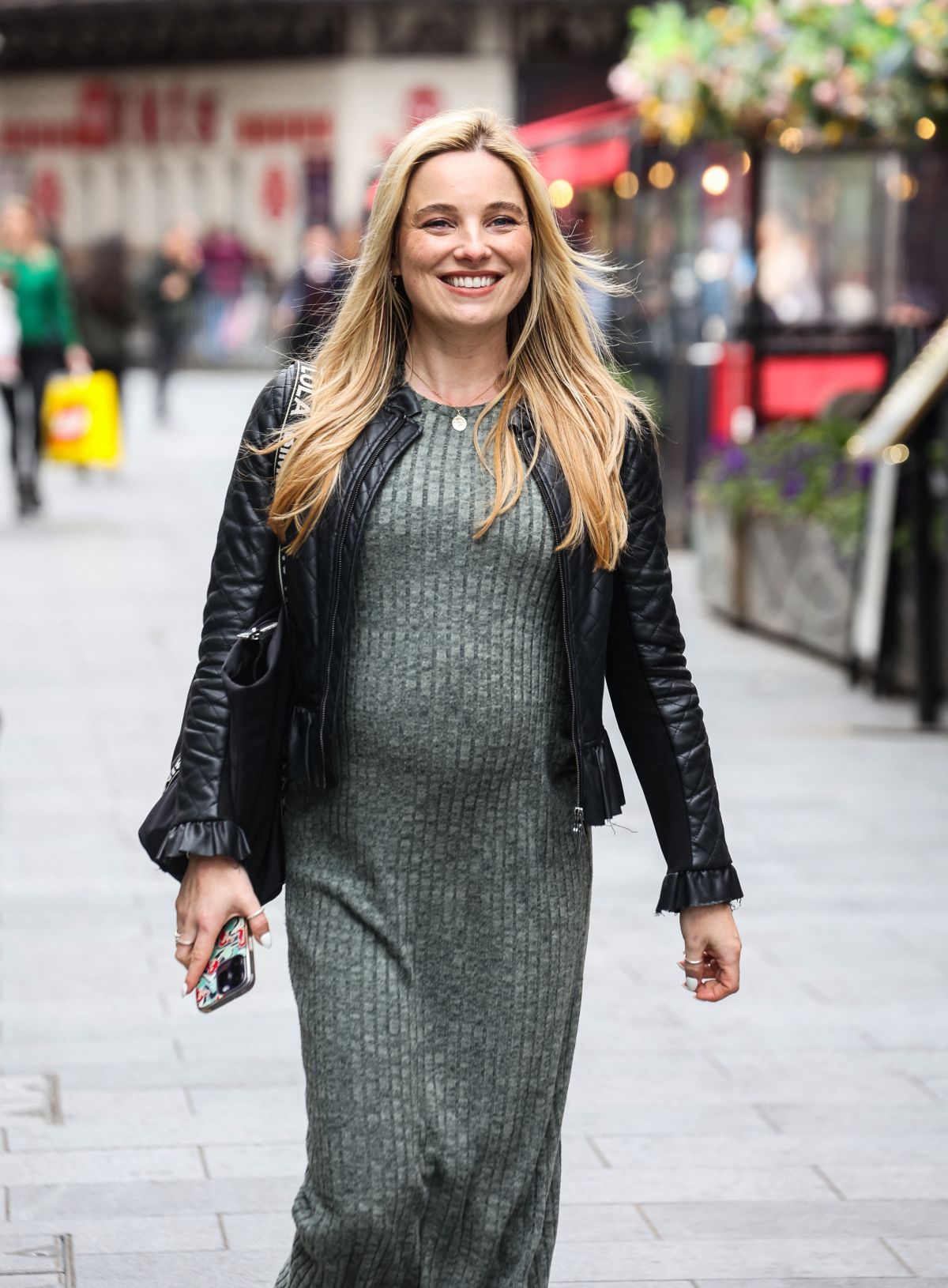 Pregnant Sian Welby Spotted at Global Radio Studios in London