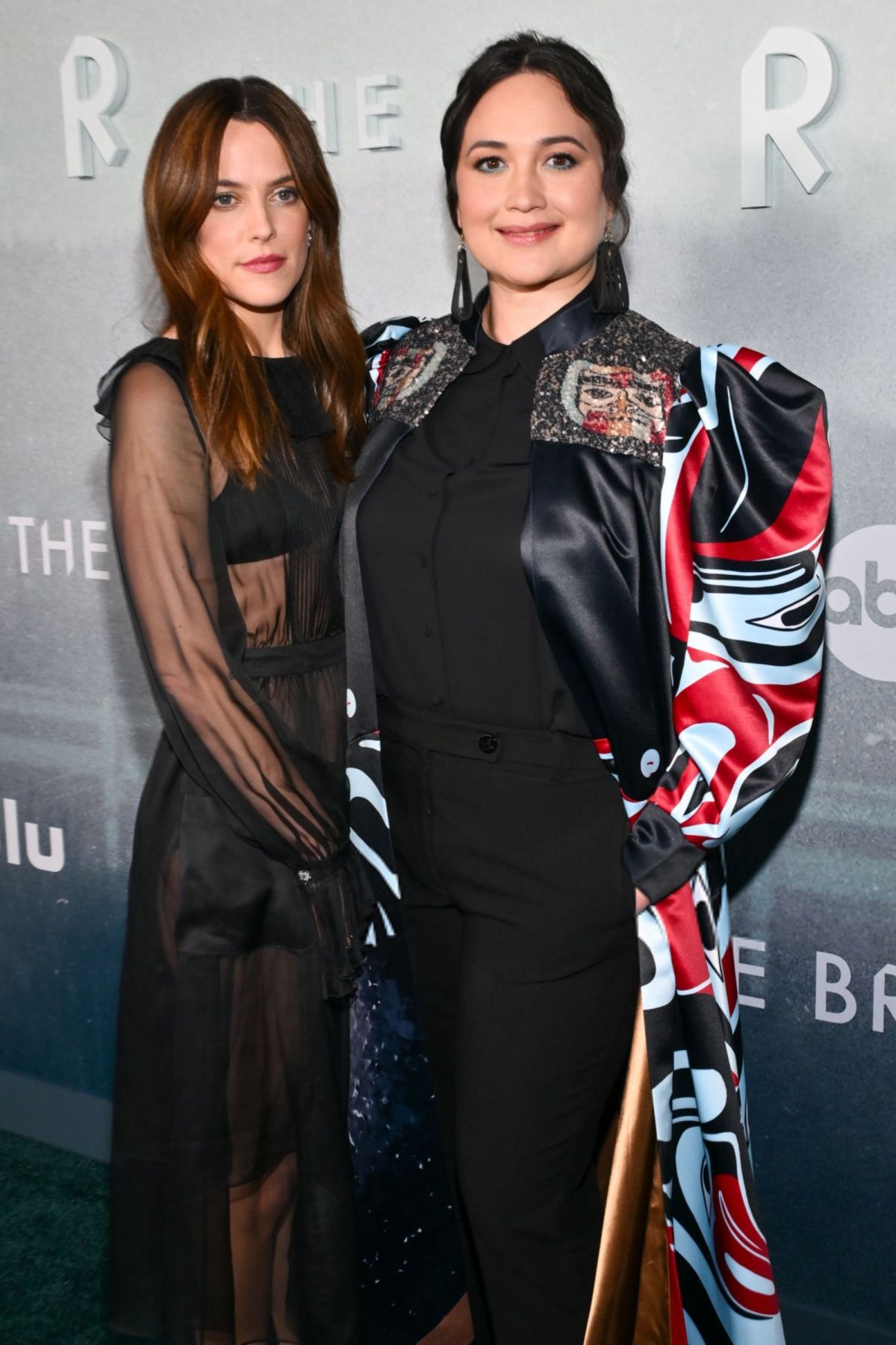 Riley Keough and Lily Gladstone at Under The Bridge Premiere