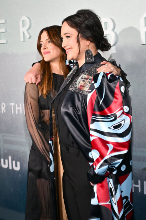 Riley Keough and Lily Gladstone at Under The Bridge Premiere 2