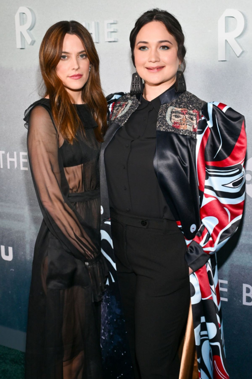 Riley Keough and Lily Gladstone at Under The Bridge Premiere 3