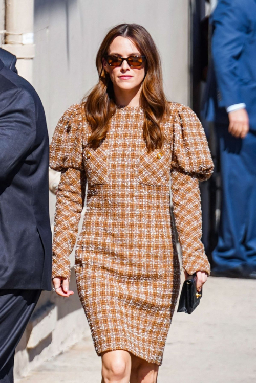 Riley Keough Arrives at Jimmy Kimmel Live in Los Angeles 1