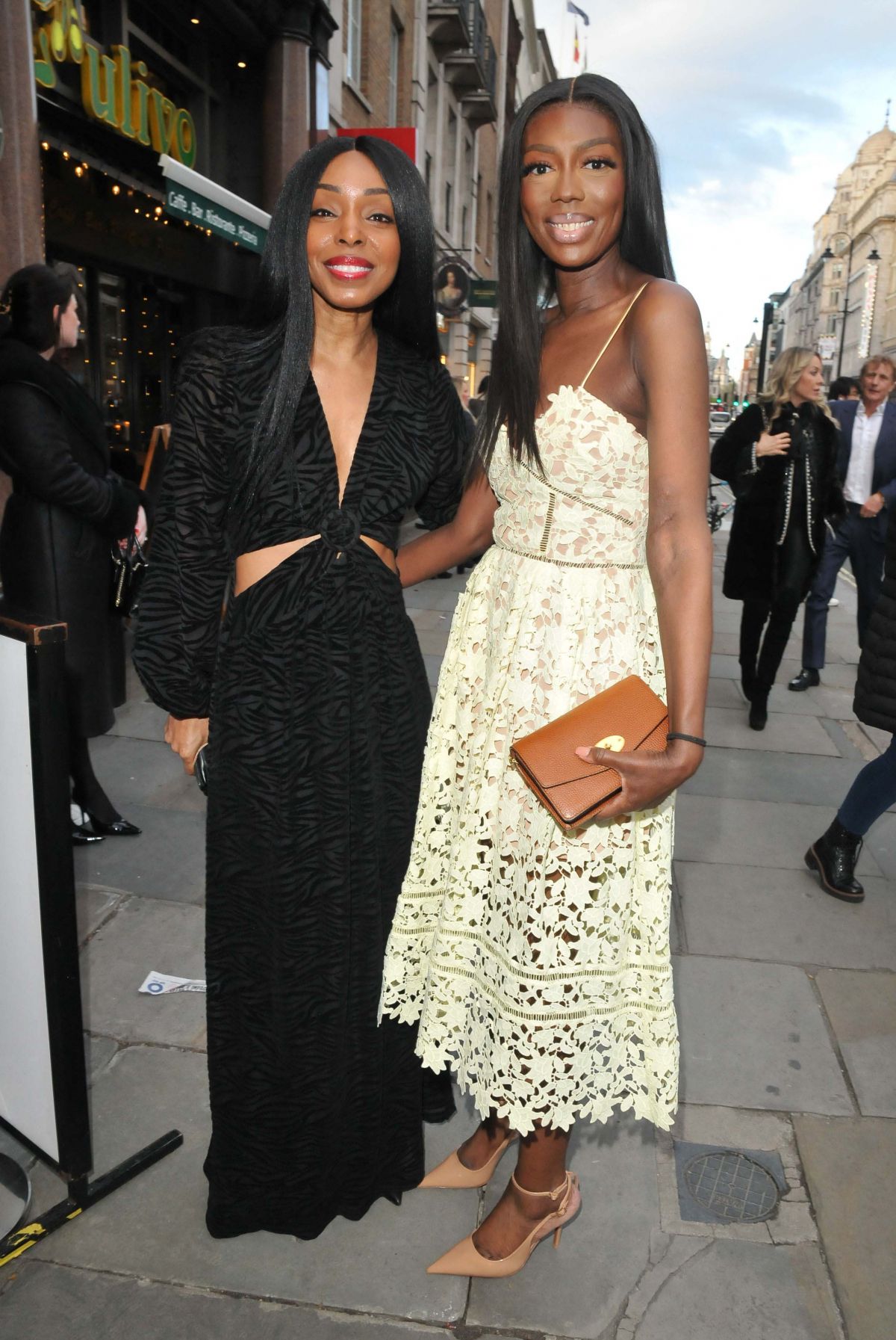 Sabrina Washington and Claudia-Liza Vanderpuije at With All Our Hearts Gala Night in London