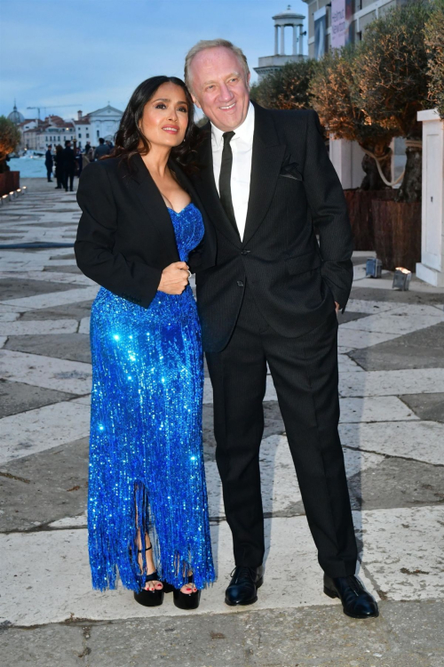 Salma Hayek Mathilde Pinault and François-Henri Pinault Out in Venice 8