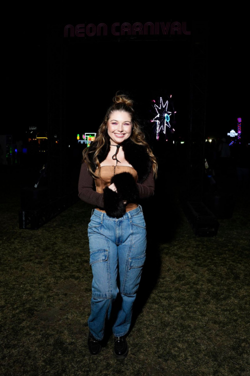 Sammi Hanratty at Neon Carnival during Coachella 2