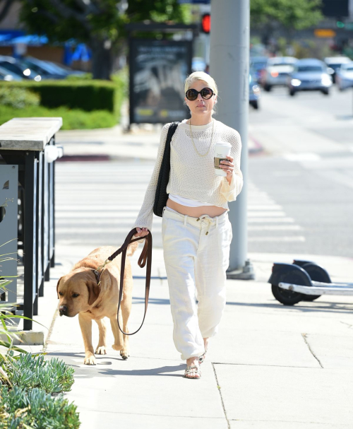 Selma Blair Grabs Coffee with Her Dog in Los Angeles 6