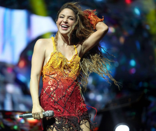 Shakira at Bizarrap Set in Sahara Tent at Coachella Valley Music and Arts Festival