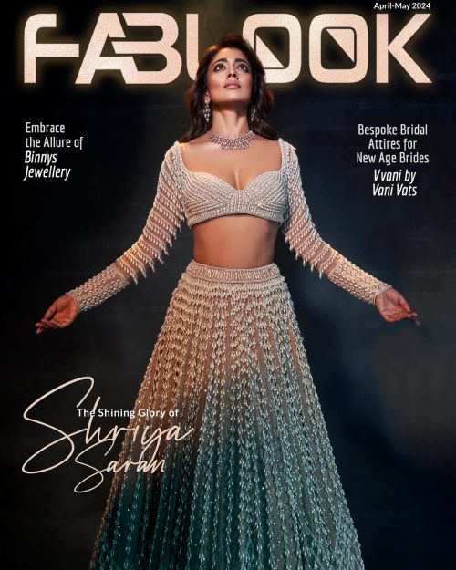 Shriya Saran in Fablook Magazine Cover, Apr May 2024 Issue 1