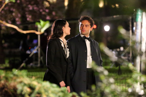 Sofia Carson and Sebastian De Souza Film The Life List at Madison Square Park 2