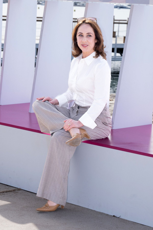 Sofie Grabol Attends Jury Photocall at CannesSeries Festival in Cannes 1