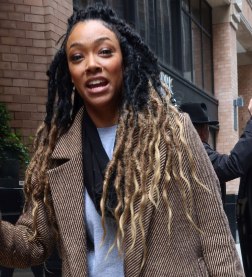 Sonequa Martin-Green Seen at Ziegfeld Theatre in New York 1