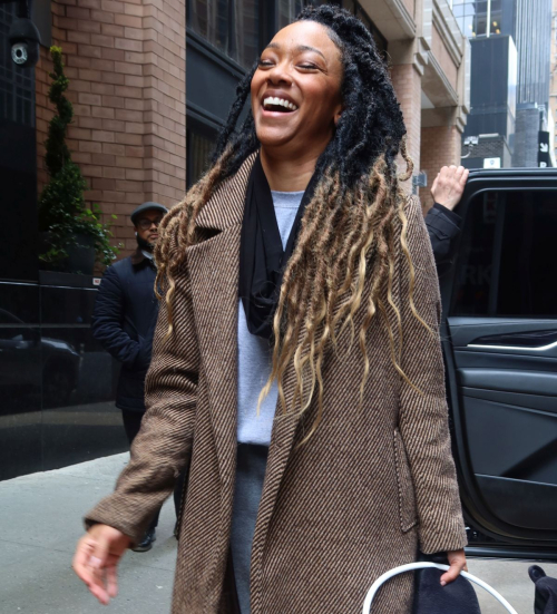 Sonequa Martin-Green Seen at Ziegfeld Theatre in New York 3