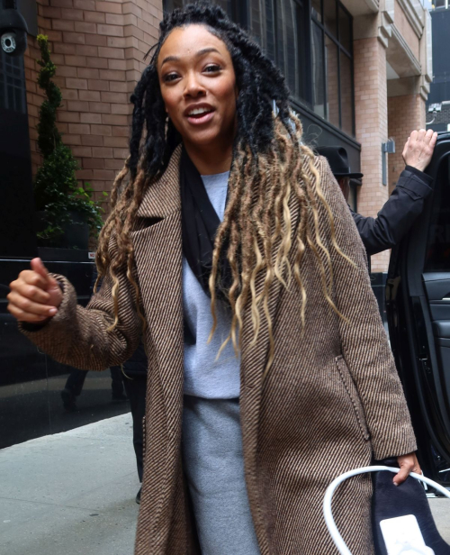 Sonequa Martin-Green Seen at Ziegfeld Theatre in New York 4