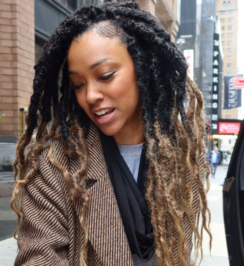 Sonequa Martin-Green Seen at Ziegfeld Theatre in New York 5