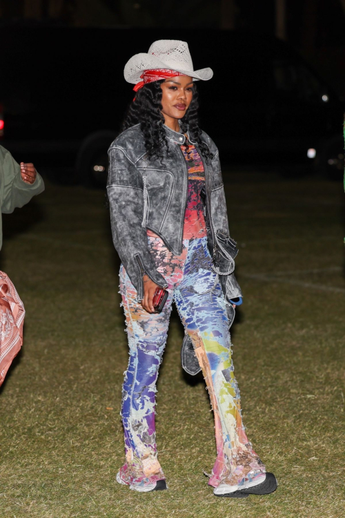 Teyana Taylor Rocks a Cowgirl Ensemble at Coachella 5