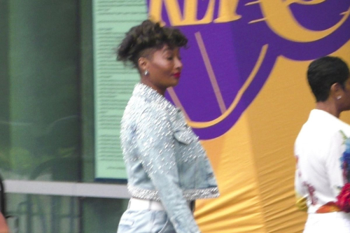 Toccara Jones Arrives at Lakers Game in Los Angeles 1