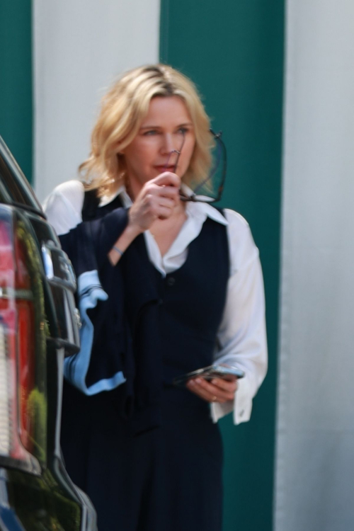 Veronica Ferres Spotted Leaving San Vicente Bungalows in West Hollywood