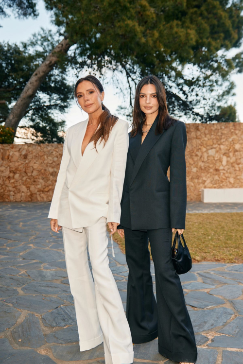 Victoria Beckham and Emily Ratajkowski at Mango x Victoria Beckham Collection Event in Spain