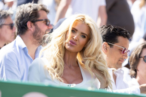 Victoria Silvstedt at Rolex Monte Carlo Masters Quarter Finals in Monaco 4