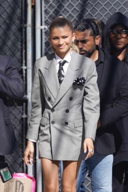 Zendaya Appears on Jimmy Kimmel Live in Los Angeles 1