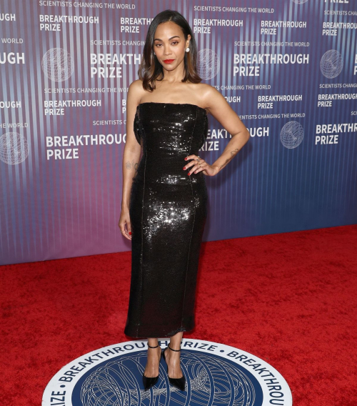 Zoe Saldana at Breakthrough Prize Ceremony in Los Angeles