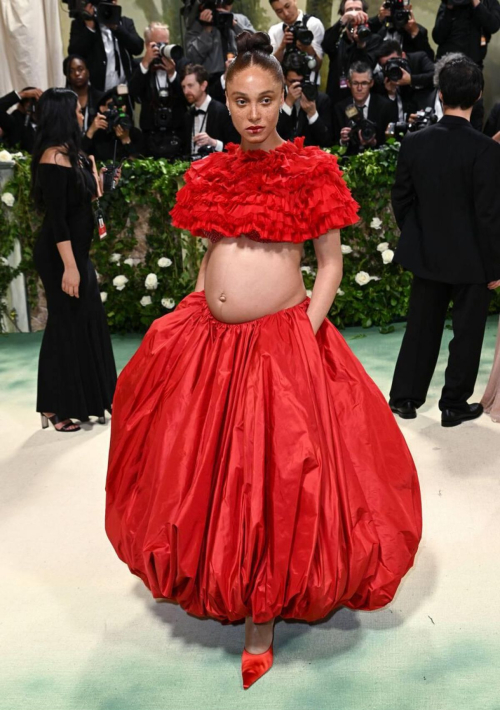 Adwoa Aboah Pregnant at Met Gala Celebrating Sleeping Beauties in New York 1