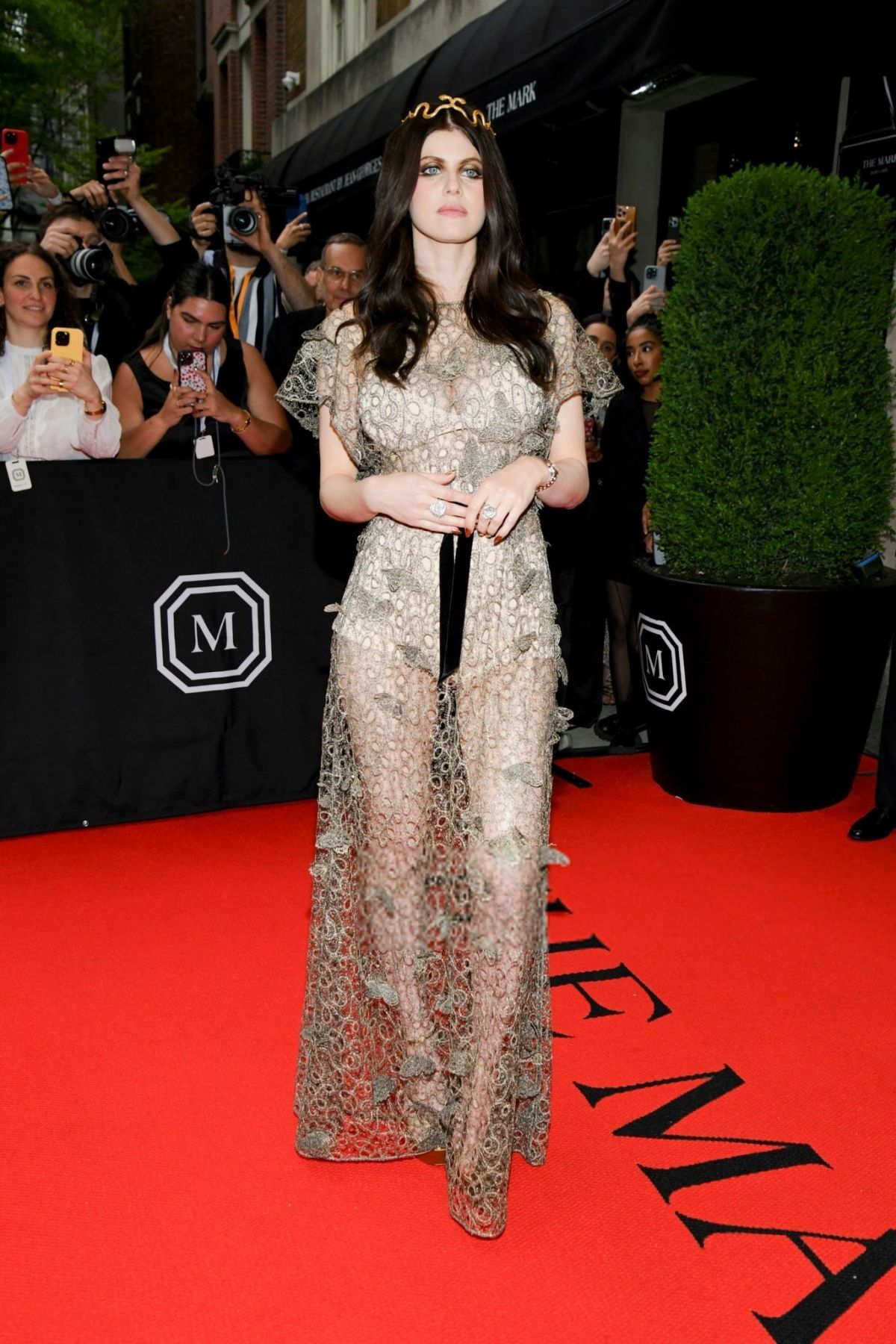 Alexandra Daddario at Met Gala Celebrating Sleeping Beauties in New York