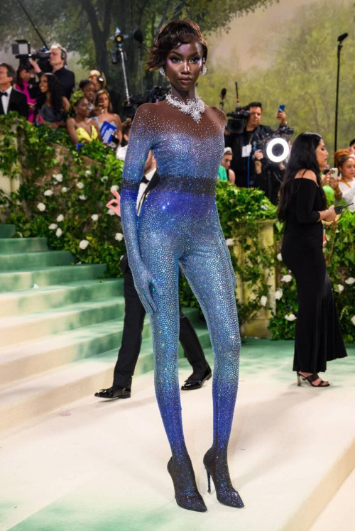 Anok Yai at Met Gala Celebrating Sleeping Beauties in New York