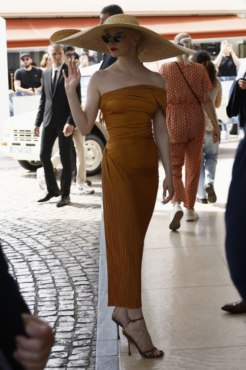 Anya Taylor-Joy Arrives at Hotel Martinez Opening 77th Cannes Film Festival