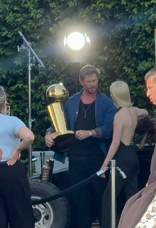 Anya Taylor-Joy Filming NBA Finals Promo in Beverly Hills 1