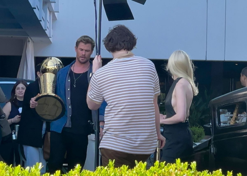 Anya Taylor-Joy Filming NBA Finals Promo in Beverly Hills 2