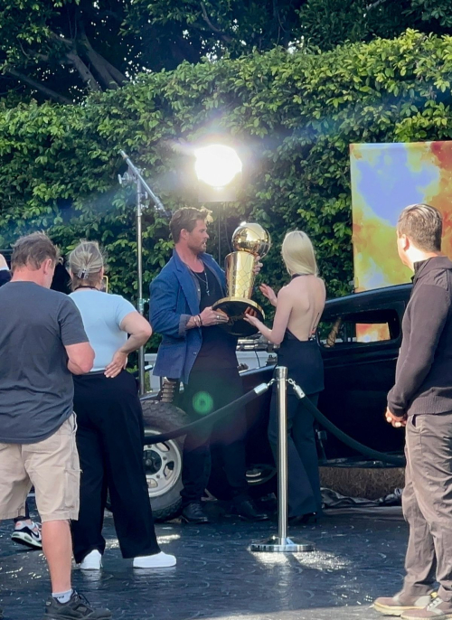 Anya Taylor-Joy Filming NBA Finals Promo in Beverly Hills 4