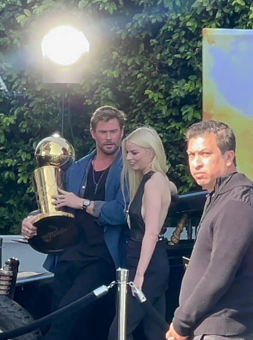 Anya Taylor-Joy Filming NBA Finals Promo in Beverly Hills 6