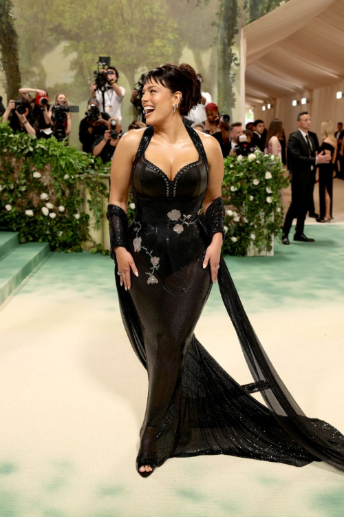 Ashley Graham at Met Gala Celebrating Sleeping Beauties in New York