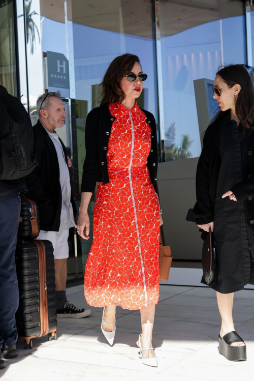 Aubrey Plaza Leaves Marriott Hotel in Cannes 2