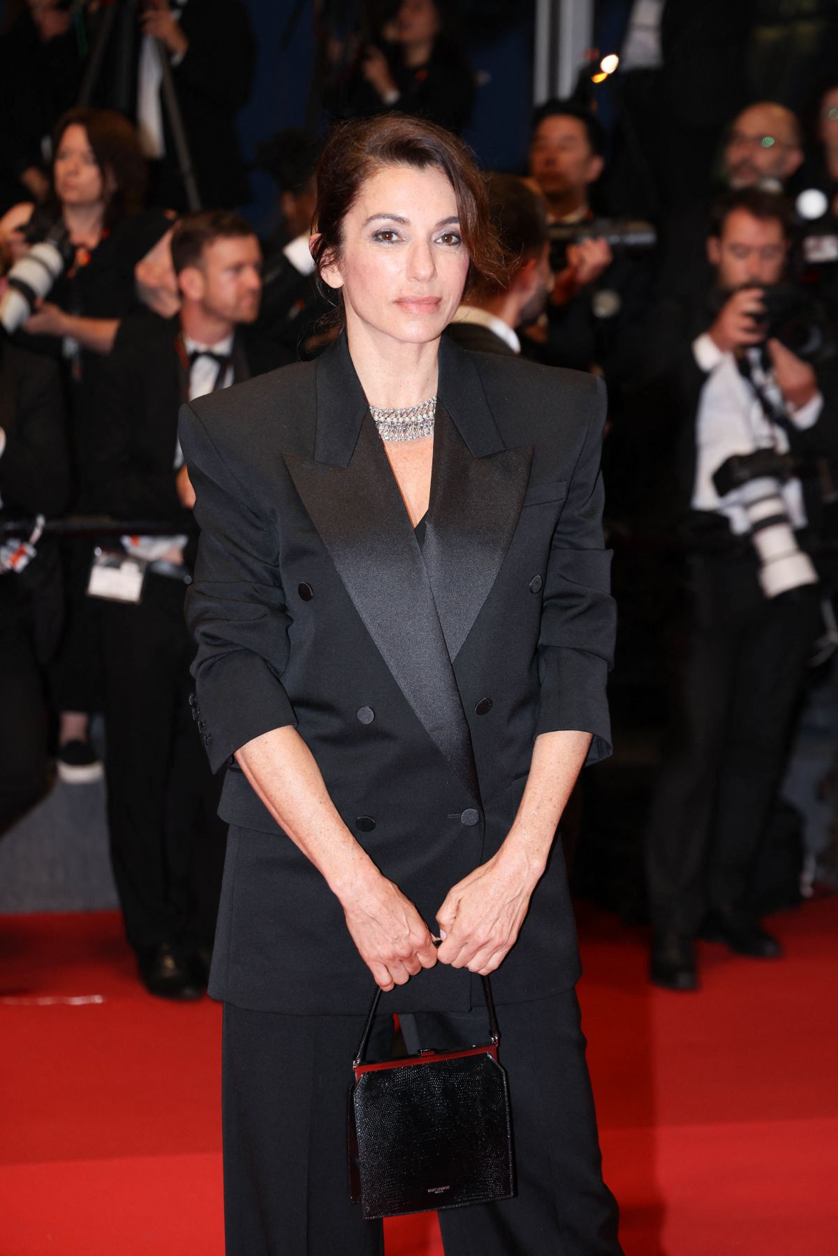 Aure Atika at The Shrouds Premiere at 77th Cannes Film Festival