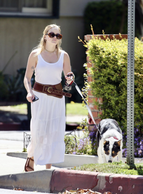 Ava Phillippe Walking Her Dog in Los Angeles