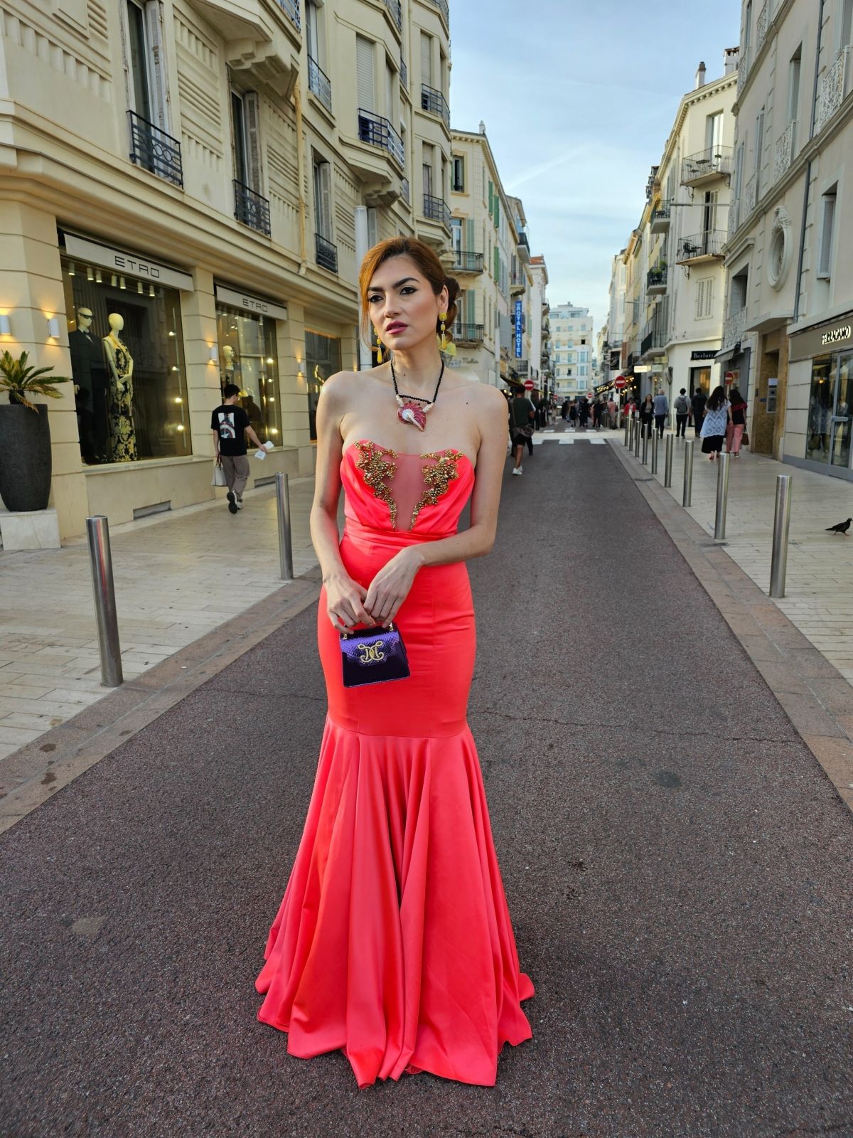 Blanca Blanco Heading to Grand Auditorium Louis Lumiere in Cannes