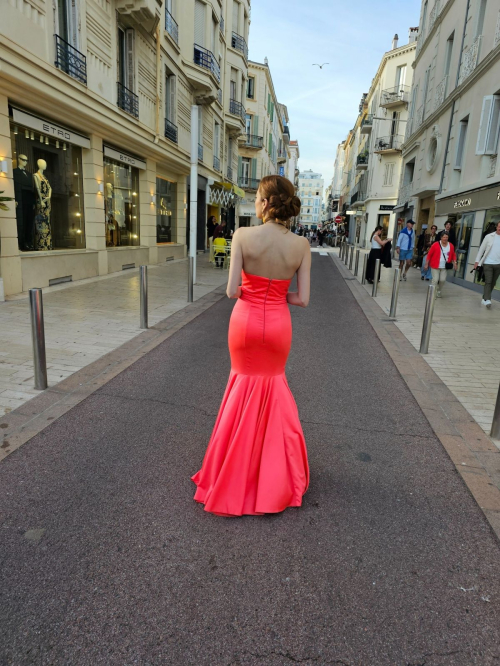 Blanca Blanco Heading to Grand Auditorium Louis Lumiere in Cannes 5