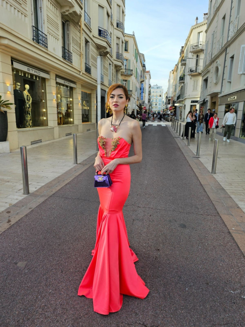 Blanca Blanco Heading to Grand Auditorium Louis Lumiere in Cannes 6