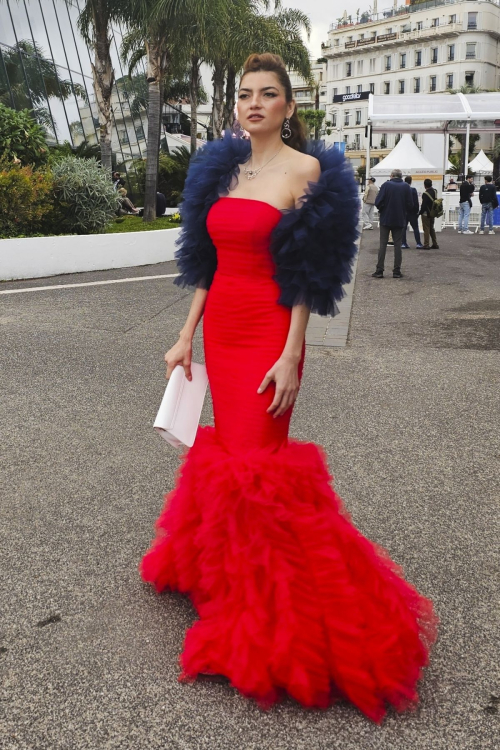 Blanca Blanco Leaves Grand Theater Lumiere in Cannes 1