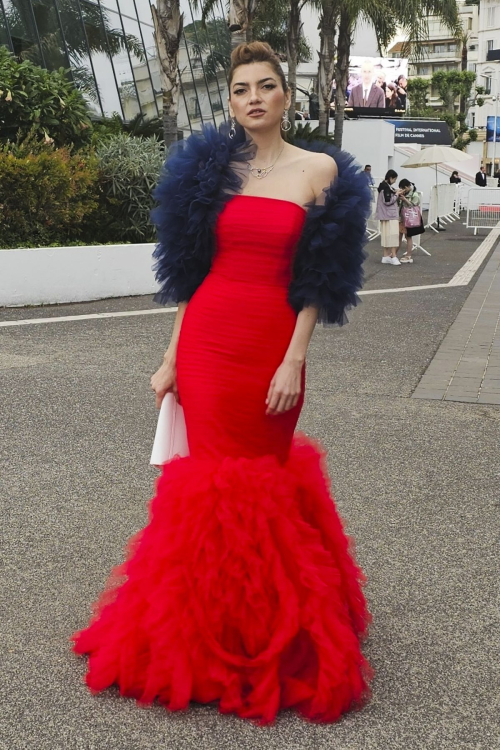 Blanca Blanco Leaves Grand Theater Lumiere in Cannes 2