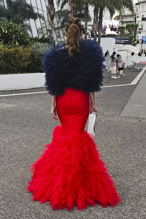 Blanca Blanco Leaves Grand Theater Lumiere in Cannes 5