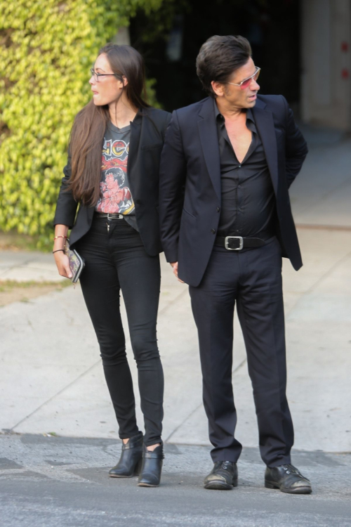 Caitlin McHugh and John Stamos Arrives at Netflix is a Joke Appearance Laugh Factory West Hollywood 1