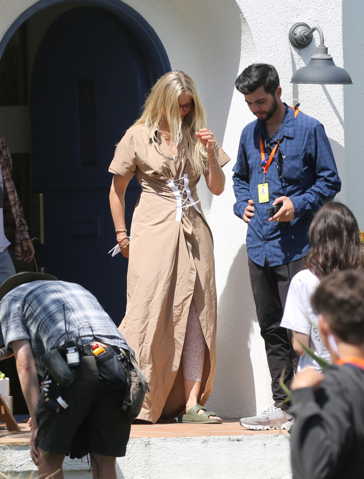 Cameron Diaz on Set of Apple’s Outcome in Los Angeles