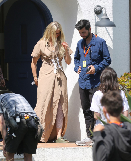 Cameron Diaz on Set of Apple’s Outcome in Los Angeles 1