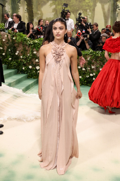 Camila Mendes at Met Gala Celebrating Sleeping Beauties in New York