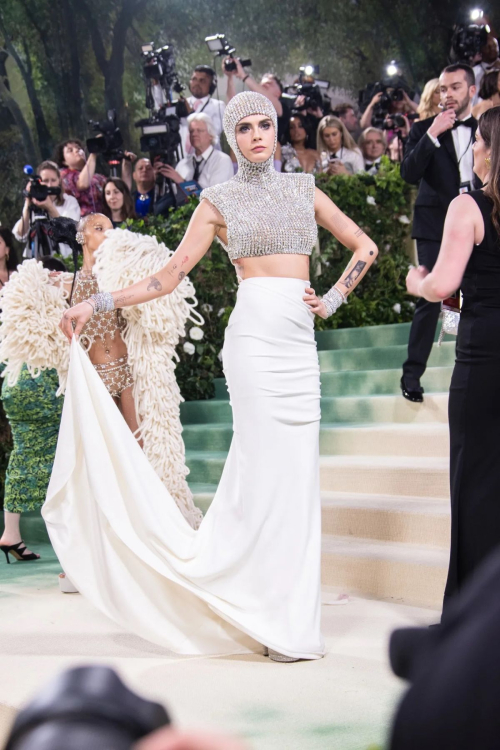 Cara Delevingne at Met Gala Celebrating Sleeping Beauties in New York 1